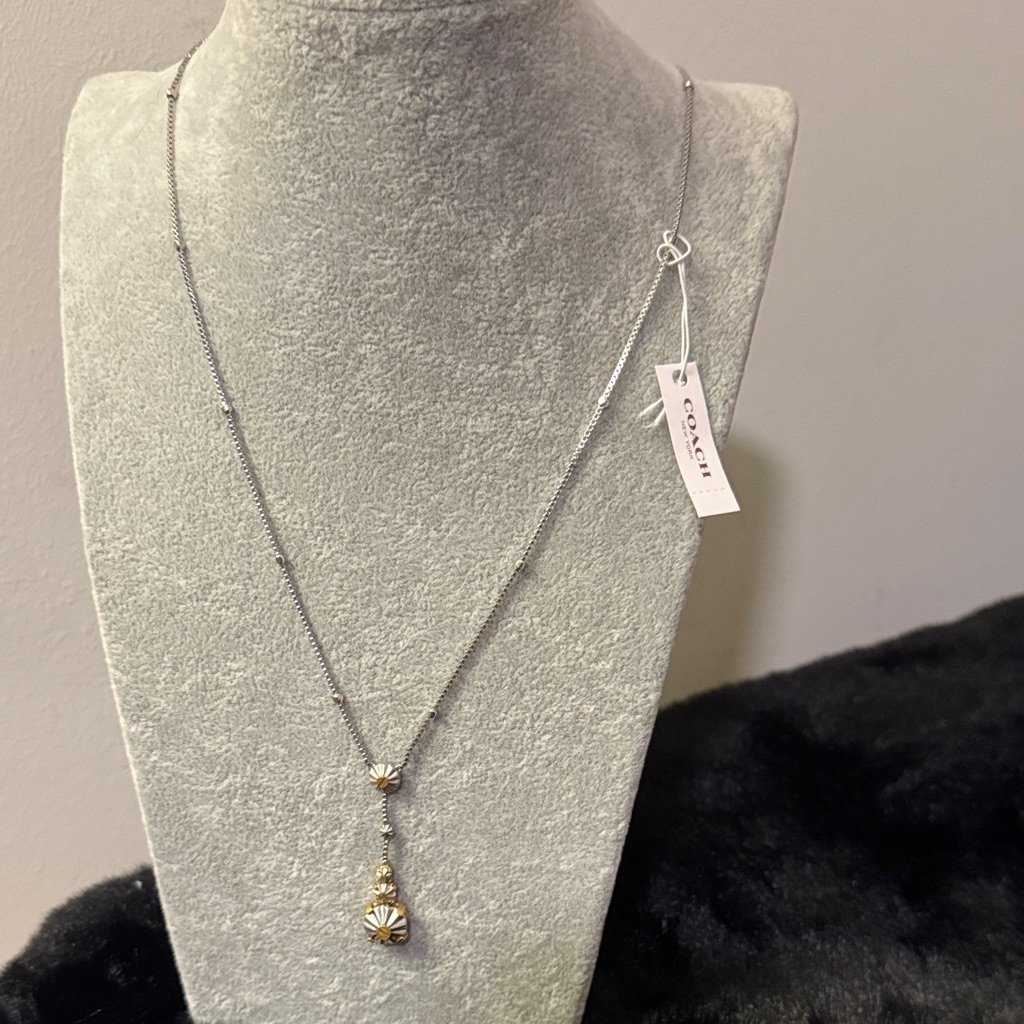 Coach Two-Tone Pendant Necklace
